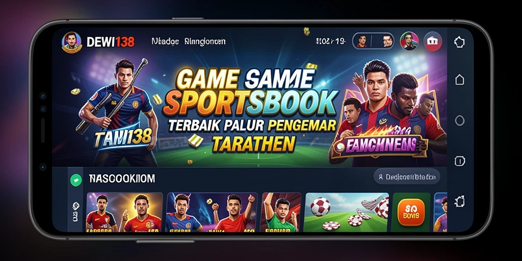 Tampilan antarmuka DEWI138 saat memasang taruhan olahraga.