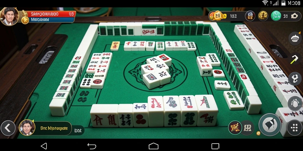 Screenshot MPO08 menampilkan gameplay seru Mahjong yang menantang.