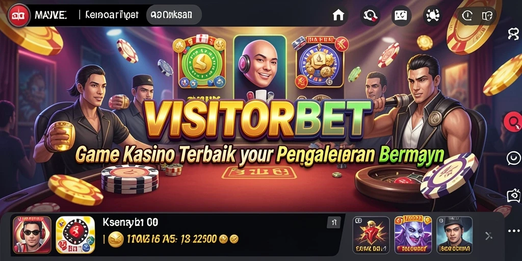 Tampilan gameplay yang menarik dalam game Kasino VISITORBET.